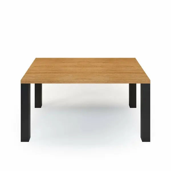 Esstisch Massivholz Eiche Nach Maß Metallbeine Cranus Front