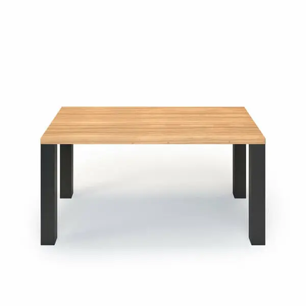 Esstisch Massivholz Esche Nach Maß Metallbeine Cranus Front