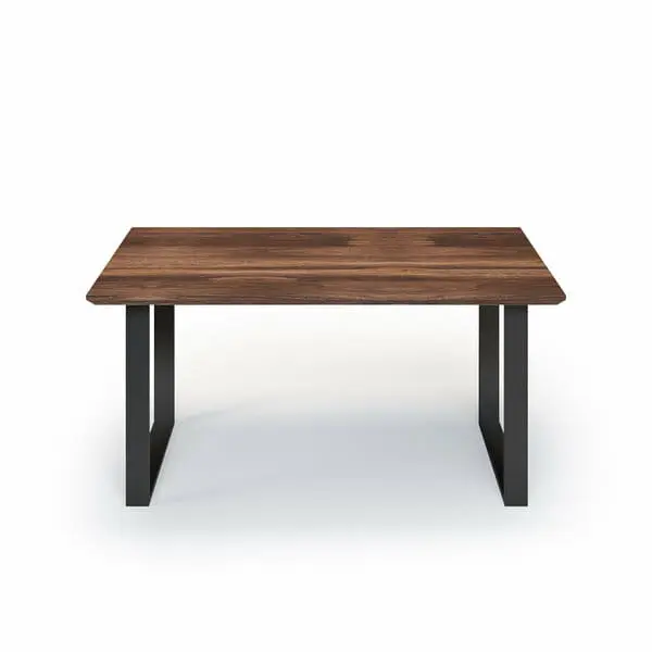 Esstisch Massivholz Nussbaum Nach Maß Kufen Bile Front Schweizer Kante