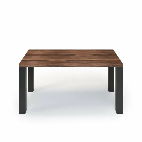 Esstisch Massivholz Nussbaum Nach Maß Metallbeine Cranus Front