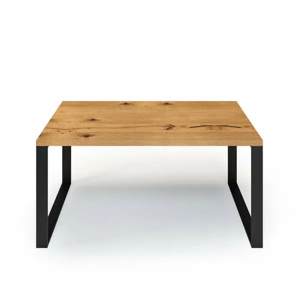 Esstisch Massivholz Wildeiche Nach Maß Metall Alus Front