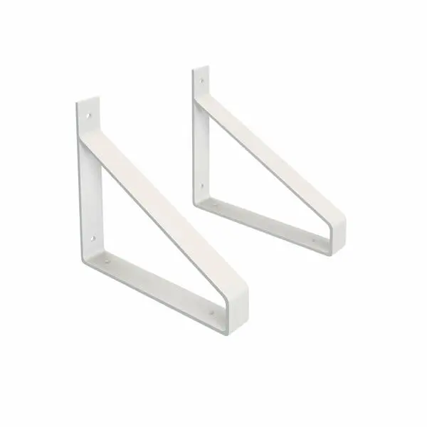 Regalhalter Lark Metal Weiss Fuer Wandmontage Falchstahl Geschlossen