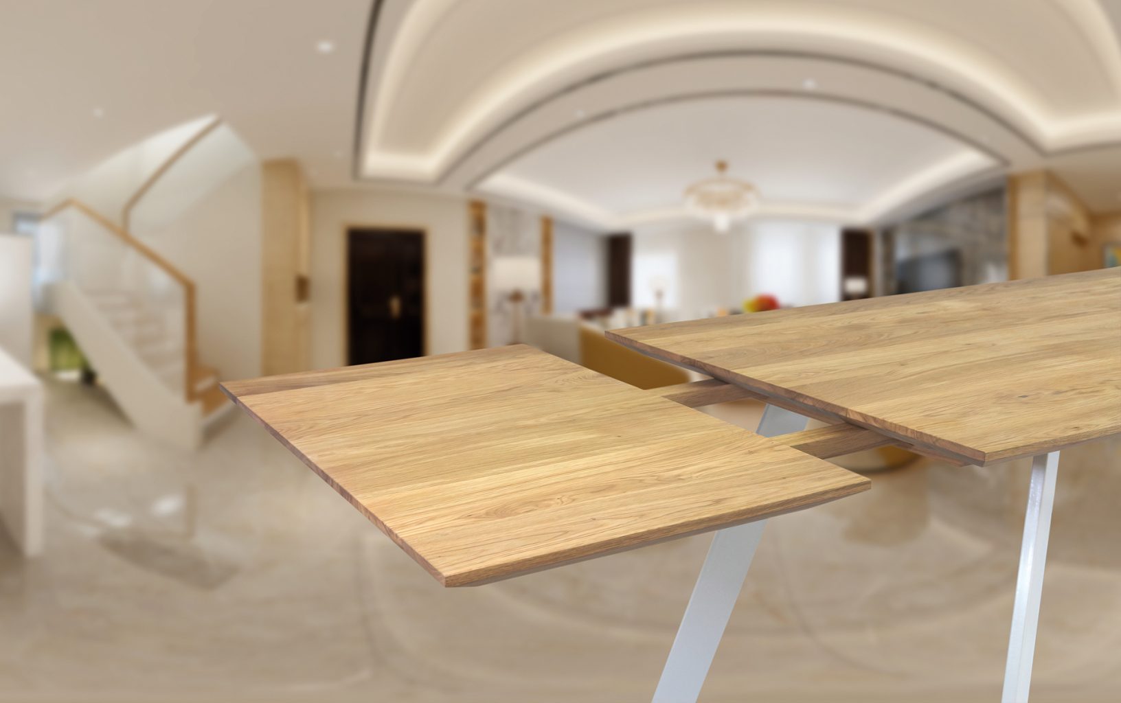 Tisch Mit Ansteckplatte
