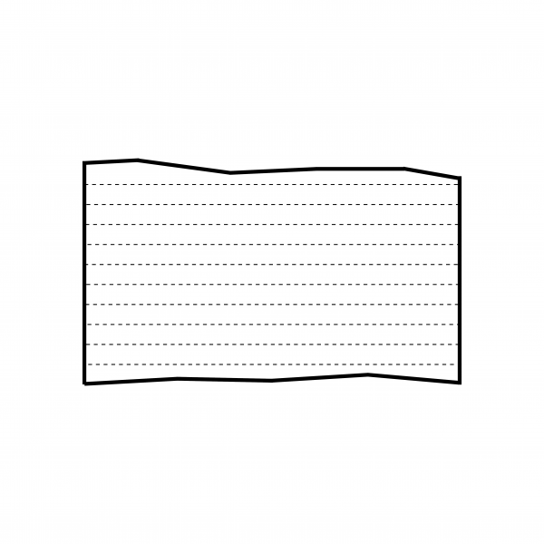 Tischplatte Schmale Riegel Massivholz