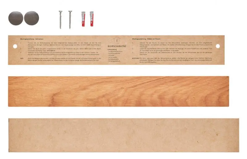 Lieferumfang Messerhalter Holz