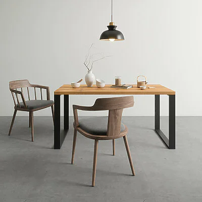 Massivholz Esstisch Minimalistisch Wildeiche Nach Maß Alus