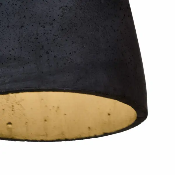 Febe M Beton Pendelleuchte Schwarz Detailansicht