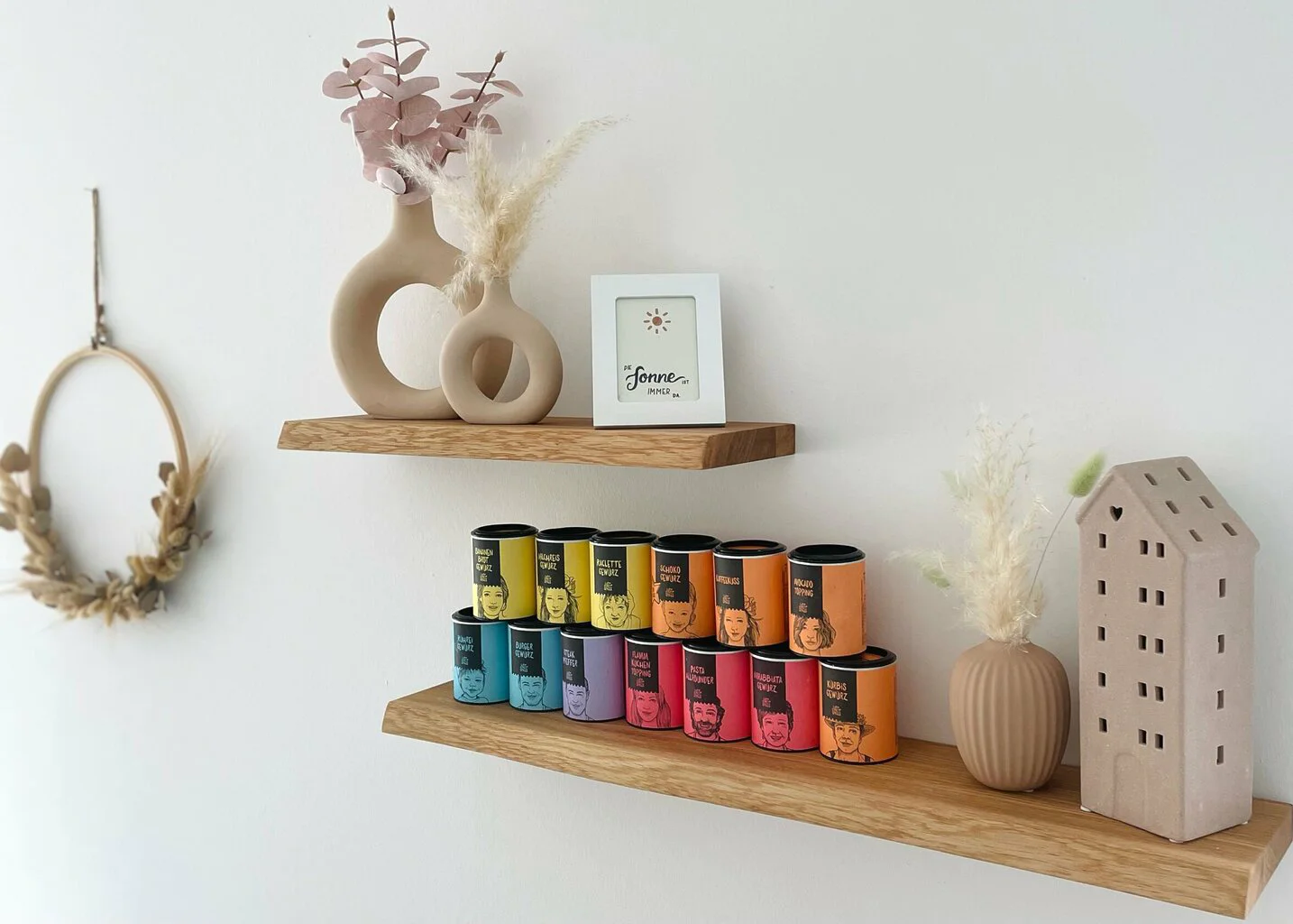 20297 1 Schwebendes Wandregal Eiche Baumkante