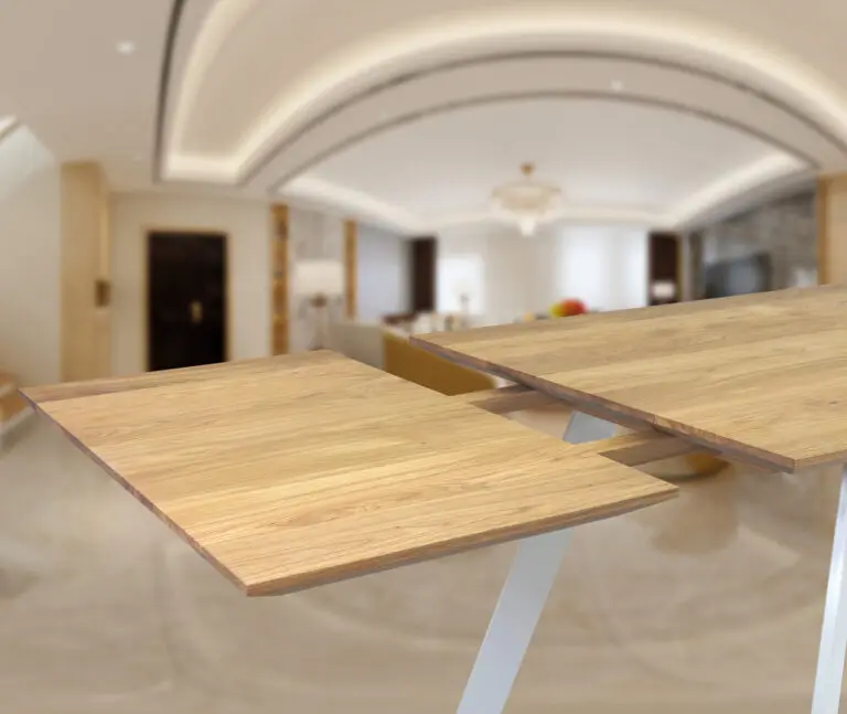 Massivholz Tisch Mit Ansteckplatte Eiche