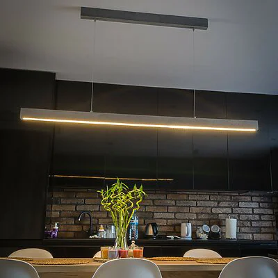 Led Esstischlampe Beton Haengeleuchte Esstisch Wohnholz Design