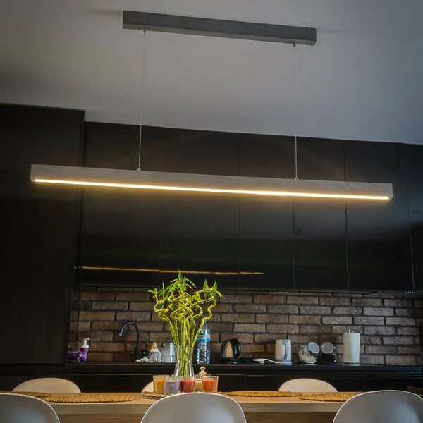 Led Esstischlampe Beton Haengeleuchte Esstisch Wohnholz Design