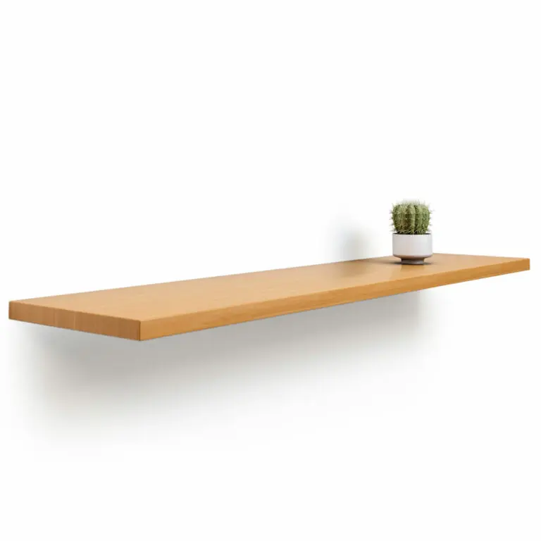 Wandregal Wandboard Buche Massiv Gerade Kante Nach Maß