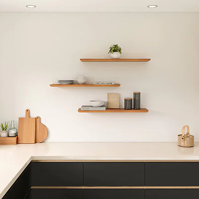 Wandregal Holz Buche Schweizer Kante Kueche Wandboard Massiv