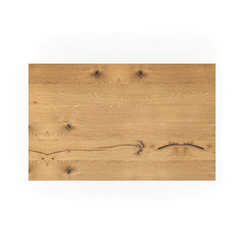 Tischplatte Wildeiche Massiv Gerade Kante Rustikal Asteiche Kaufen Draufsicht