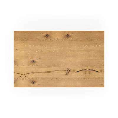 Tischplatte Wildeiche Massiv Gerade Kante Rustikal Asteiche Kaufen Draufsicht