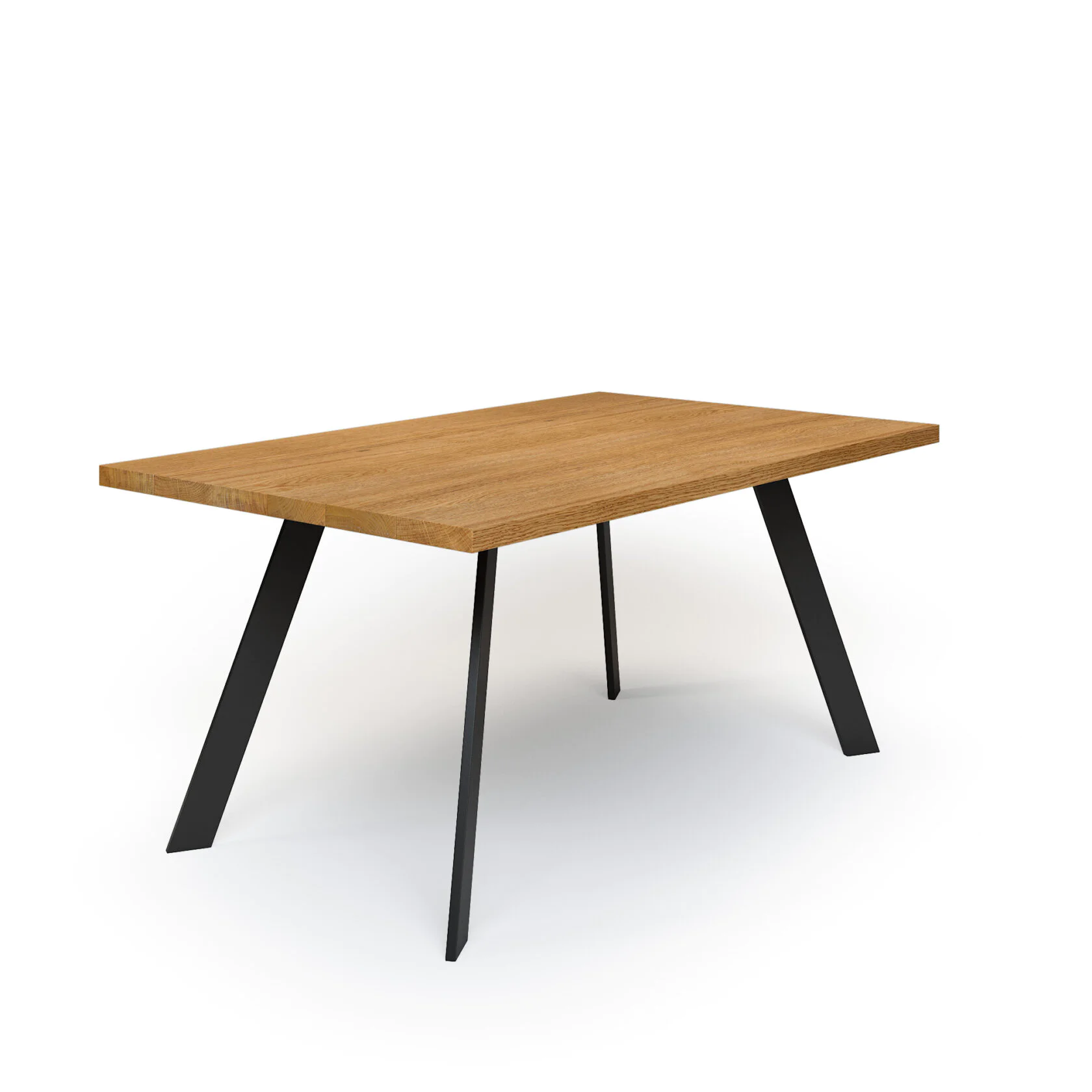 Esstisch Massivholz Eiche Nach Maß Tischbeine Tania Schraeg Gerade Kante