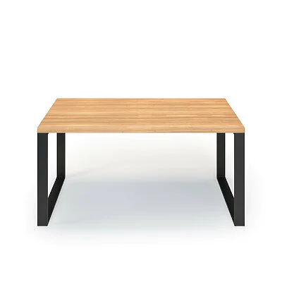 Esstisch Massivholz Esche Nach Maß Metall Alus Front