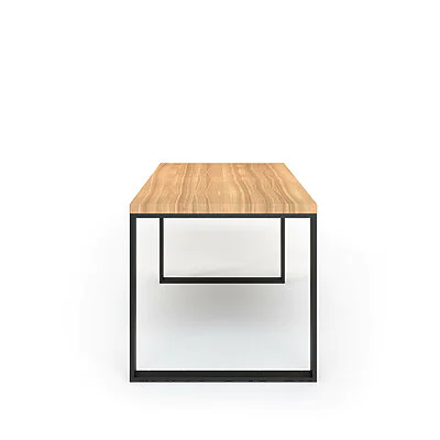 Esstisch Massivholz Esche Nach Maß Metall Alus Seite