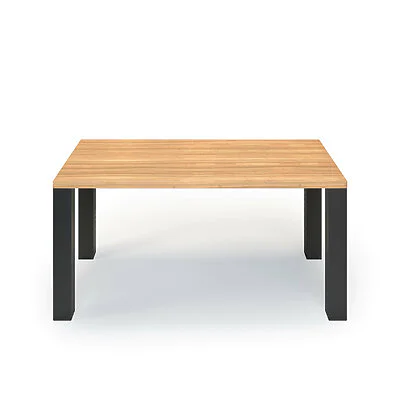 Esstisch Massivholz Esche Nach Maß Metallbeine Cranus Front