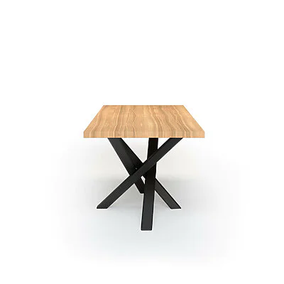 Esstisch Massivholz Esche Nach Maß Mikado Lir Seite Gerade Kante