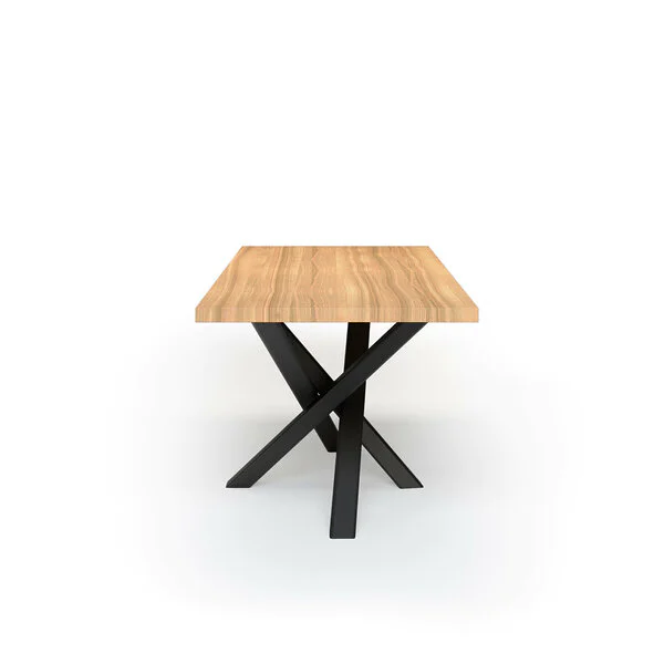 Esstisch Massivholz Esche Nach Maß Mikado Lir Seite Gerade Kante