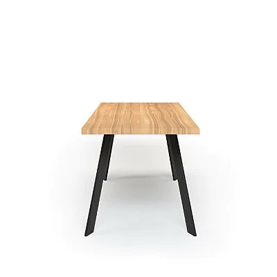 Esstisch Massivholz Esche Nach Maß Tischbeine Tania Seite Gerade Kante