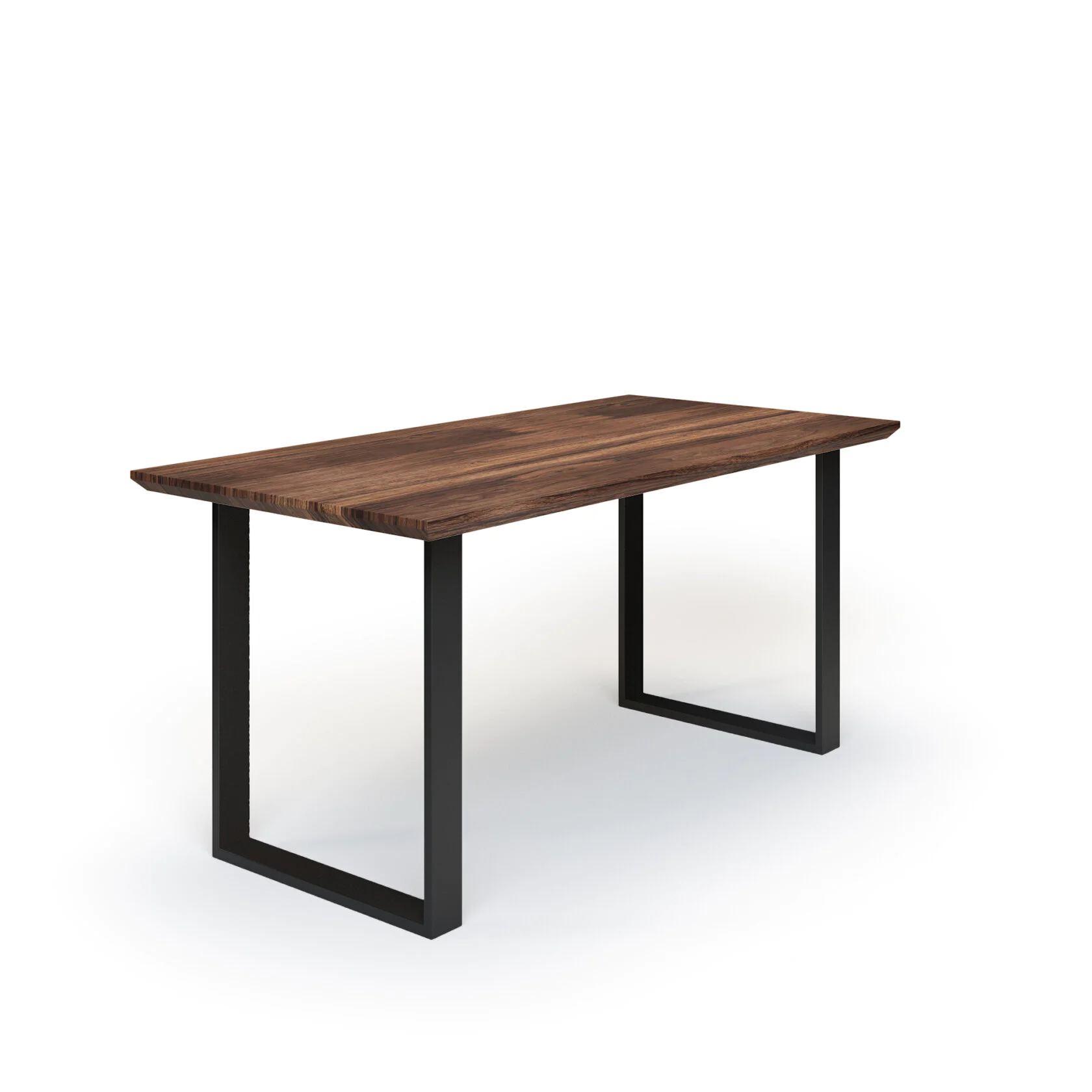 Esstisch Massivholz Nussbaum Nach Maß Kufen Bile Schraeg Schweizer Kante