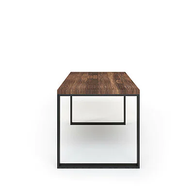 Esstisch Massivholz Nussbaum Nach Maß Metall Alus Seite