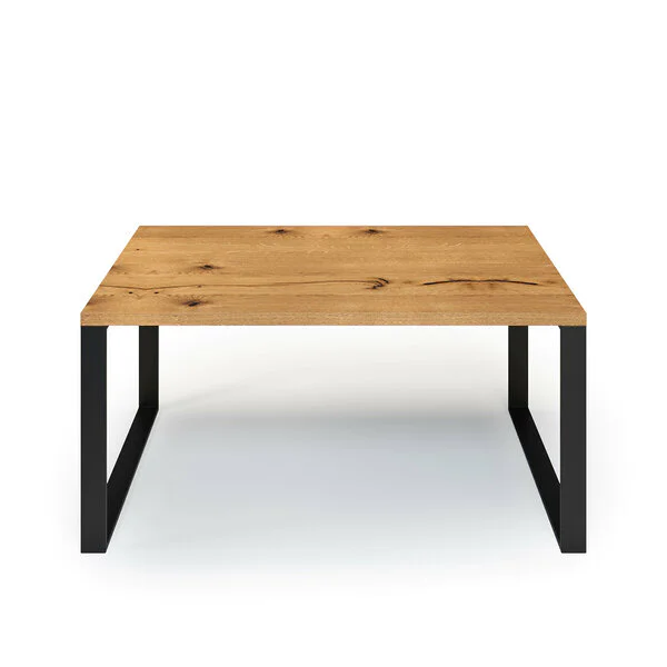 Esstisch Massivholz Wildeiche Nach Maß Metall Alus Front