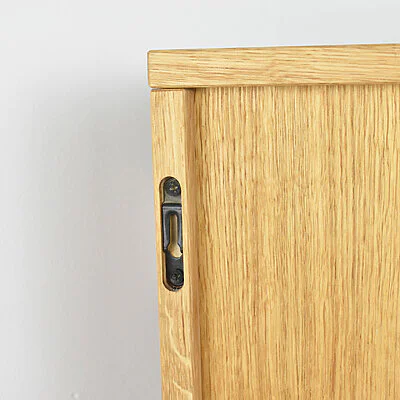 Regalwuerfel Holz Eiche Wand Cube Geoelt Massiv Aufhaengung