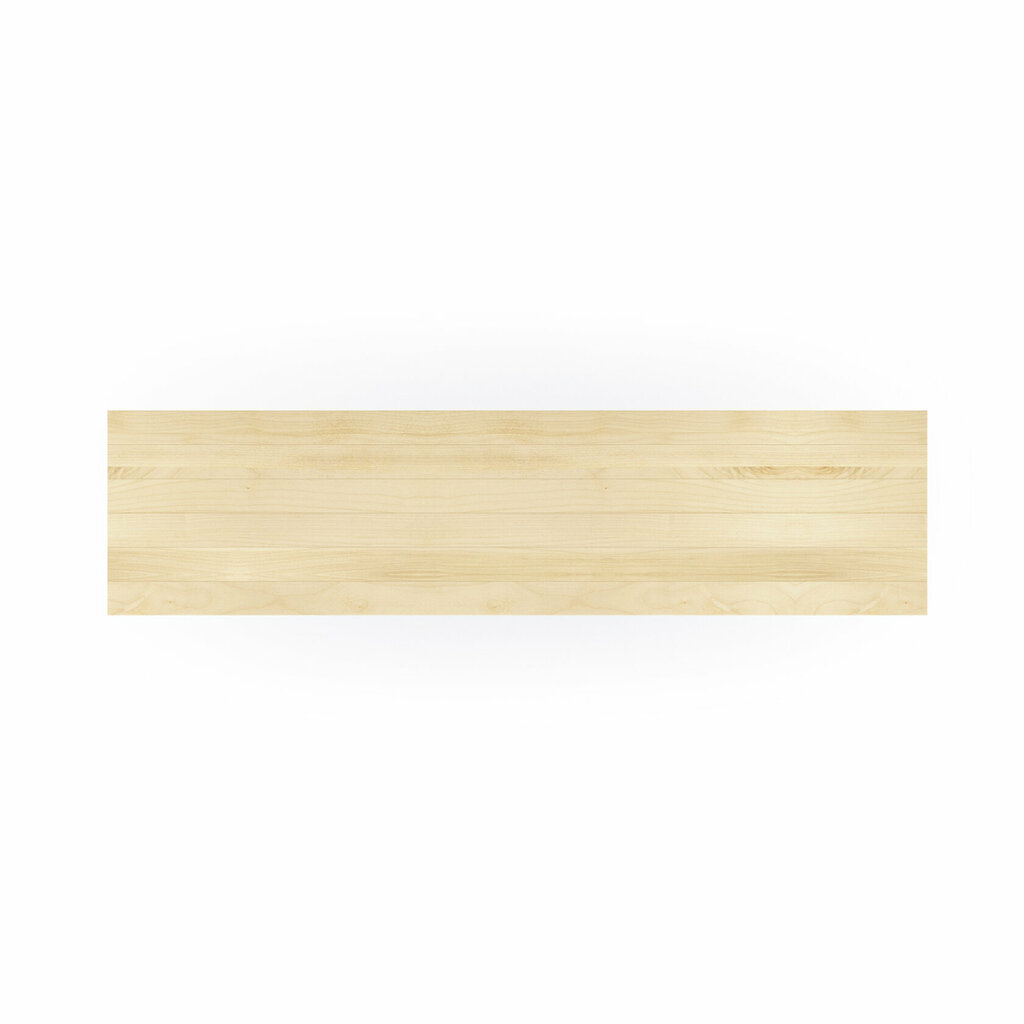 Ahorn Brett Massiv Holz Ablage Brett Schweizer Kante Draufsicht.jpg