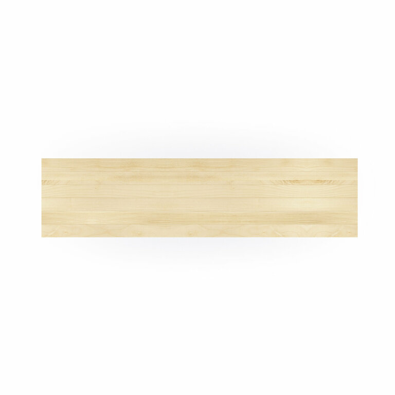 Ahorn Brett Massiv Holz Ablage Brett Schweizer Kante Draufsicht.jpg