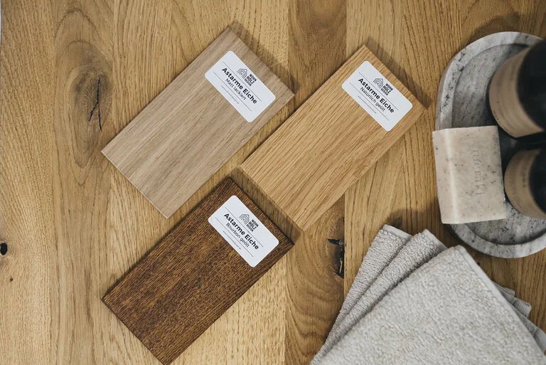 Holzmuster Auswahl Eiche Verschiedene Holzarten