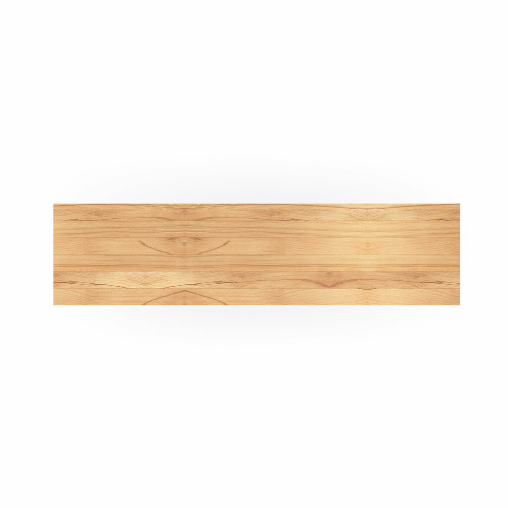 Kernbuche Brett Massiv Holz Ablage Regalbrett Schweizer Kante Draufsicht