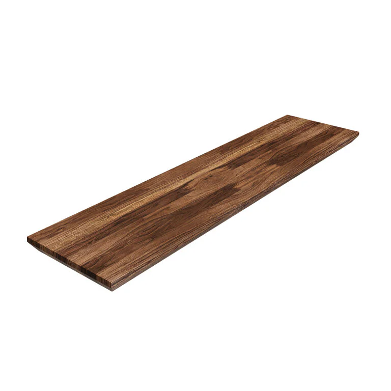 Nussbaum Brett Massiv Holz Ablage Regalbrett Schweizer Kante Seite