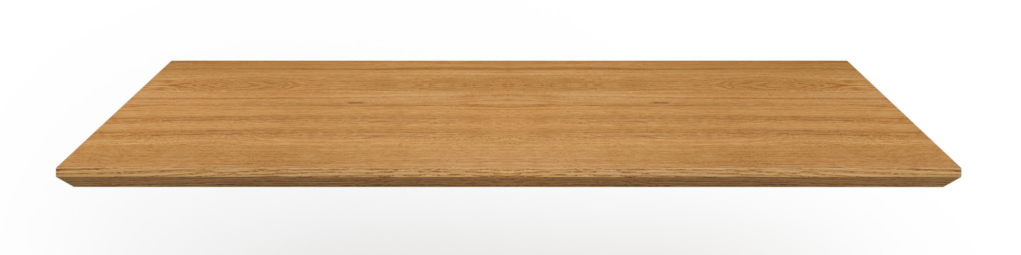 Tischplatte Kantenform Schweizer Kante Eiche 2000x500