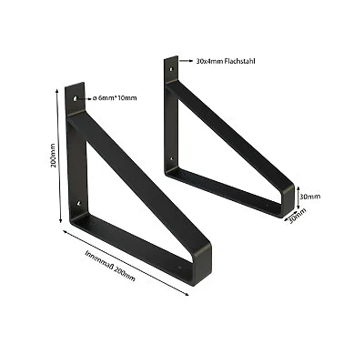 Regalhalter Lark Metal Schwarz Masse