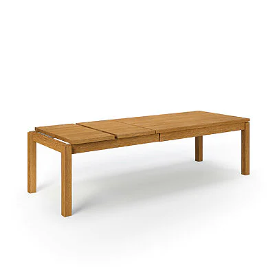 Essstisch Ausziehbar Holz Massivholz Vollholztisch Holzbeine Eiche Bardo V5