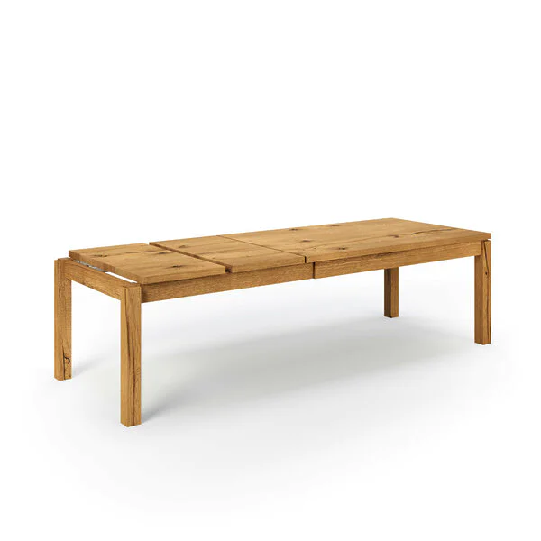 Essstisch Ausziehbar Holz Massivholz Vollholztisch Holzbeine Wildeiche Bardo V5