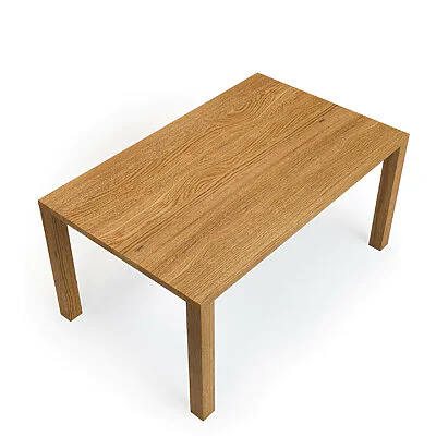 Essstisch Holz Massivholz Vollholztisch Holzbeine Eiche Erria V4