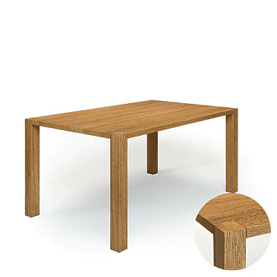 Essstisch Holz Massivholz Vollholztisch Holzbeine Eiche Fohla V7