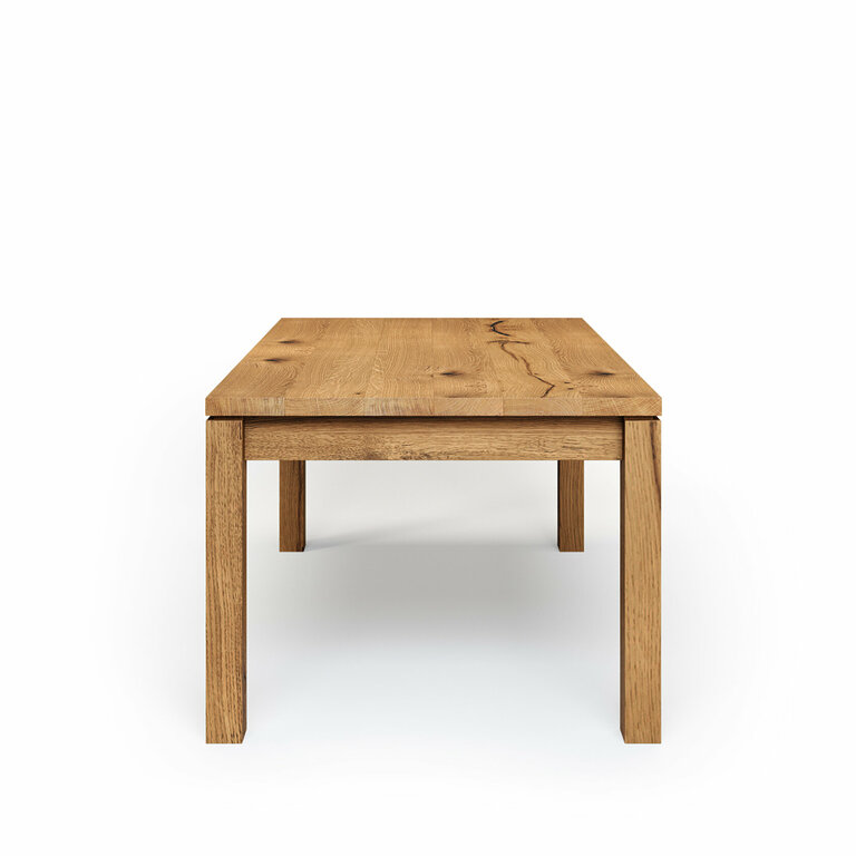 Essstisch Holz Massivholz Vollholztisch Holzbeine Wildeiche Bardo V3