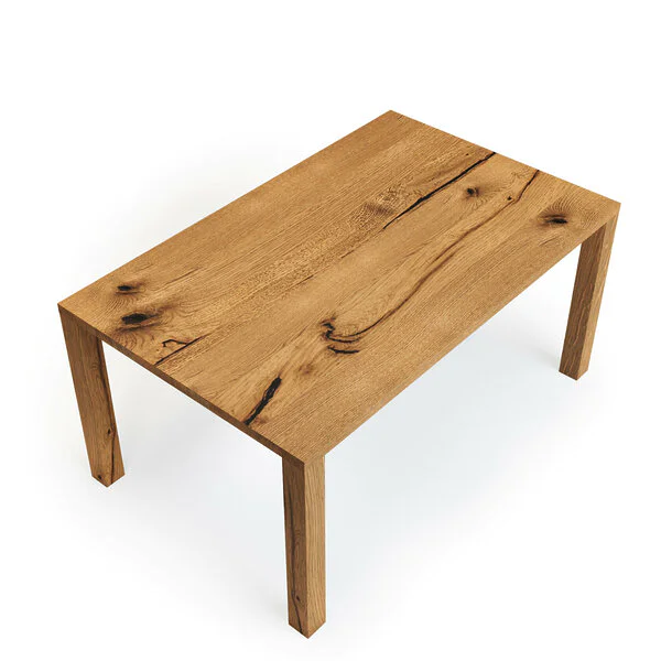 Essstisch Holz Massivholz Vollholztisch Holzbeine Wildeiche Erria V4