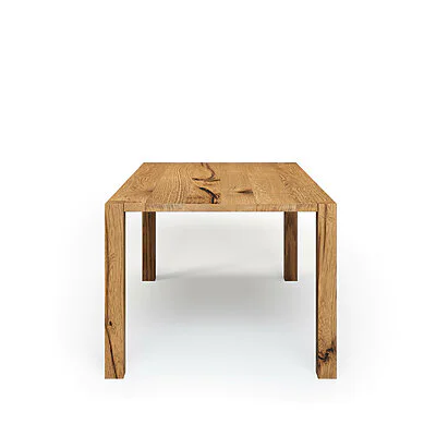 Essstisch Holz Massivholz Vollholztisch Holzbeine Wildeiche Fohla V3