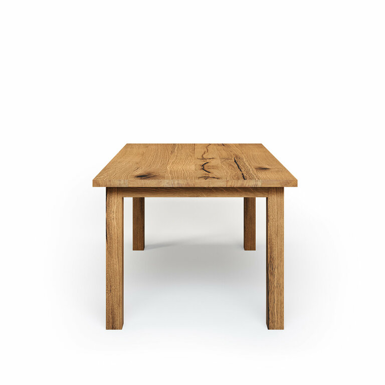 Essstisch Holz Massivholz Vollholztisch Holzbeine Wildeiche Juno V3