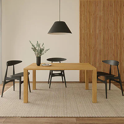 Esstisch Holz Massivholz Vollholz Holzbeine Eiche Wohnzimmer Erria V1