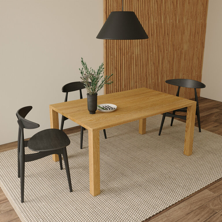 Esstisch Holz Massivholz Vollholz Holzbeine Eiche Wohnzimmer Erria V2