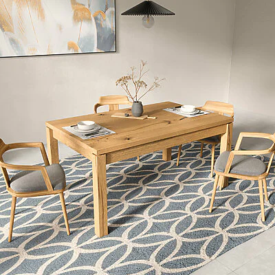 Esstisch Holz Massivholz Vollholz Holzbeine Wildeiche Wohnzimmer Bardo V