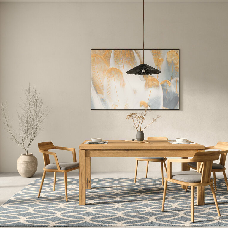 Esstisch Holz Massivholz Vollholz Holzbeine Wildeiche Wohnzimmer Bardo V1
