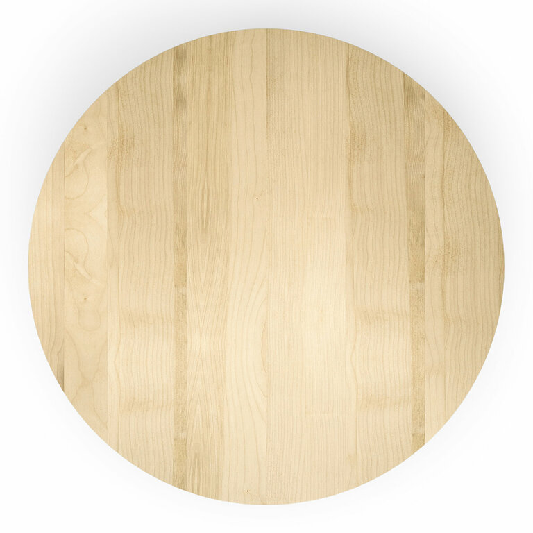 Tischplatte Holz Rund Massivholz Nach Maß Ahorn Gerade Kante V2